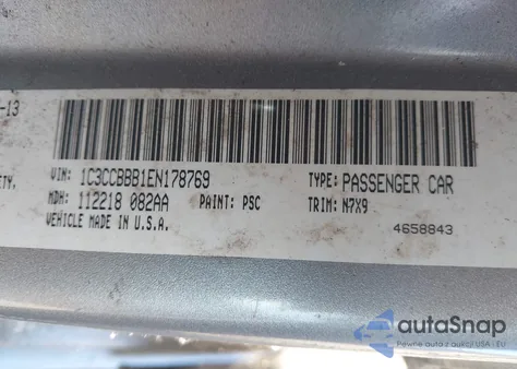 2014 Chrysler 200 Touring z USA, uszkodzony, nr VIN 1C3CCBBB1EN178769